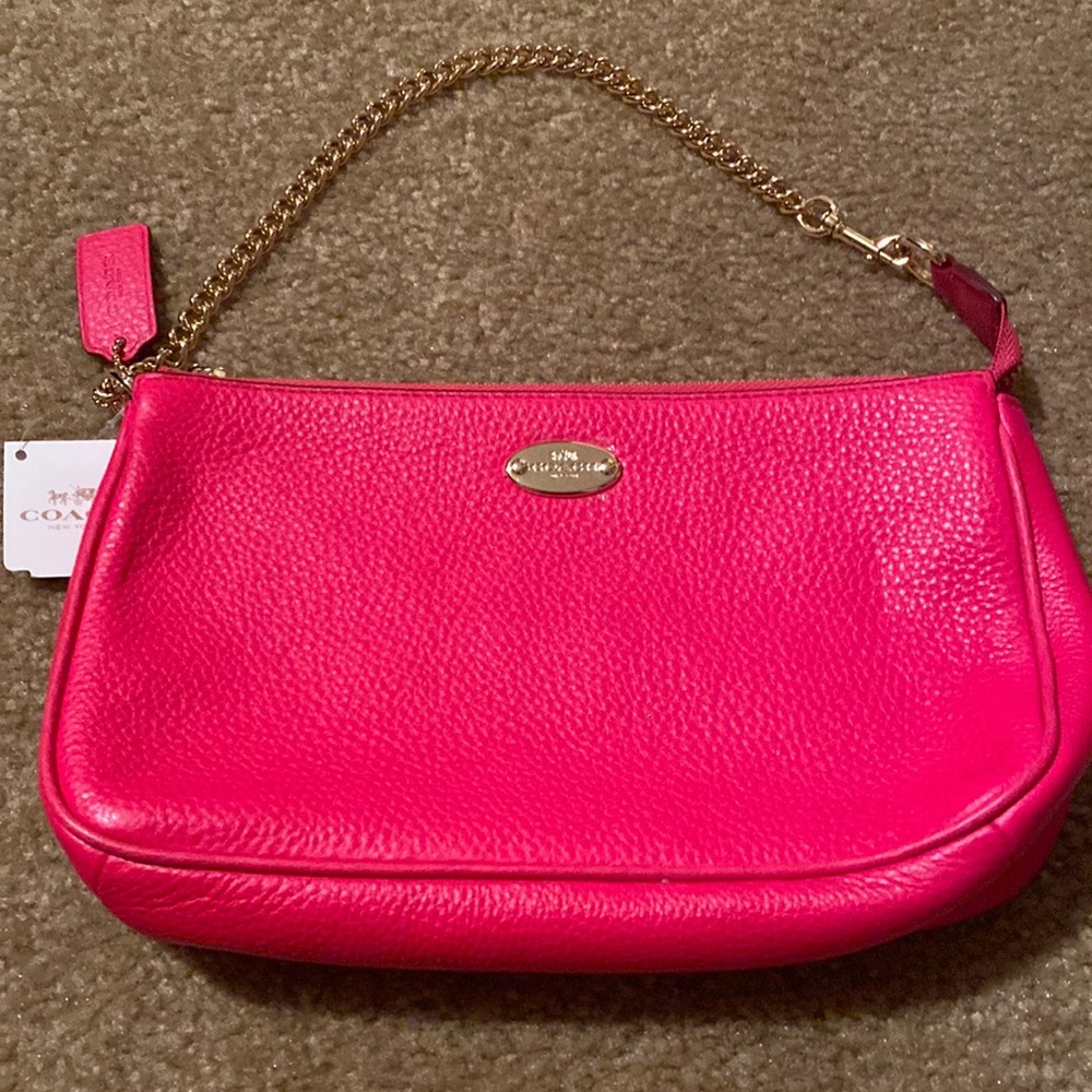 Hot pink Coach purse